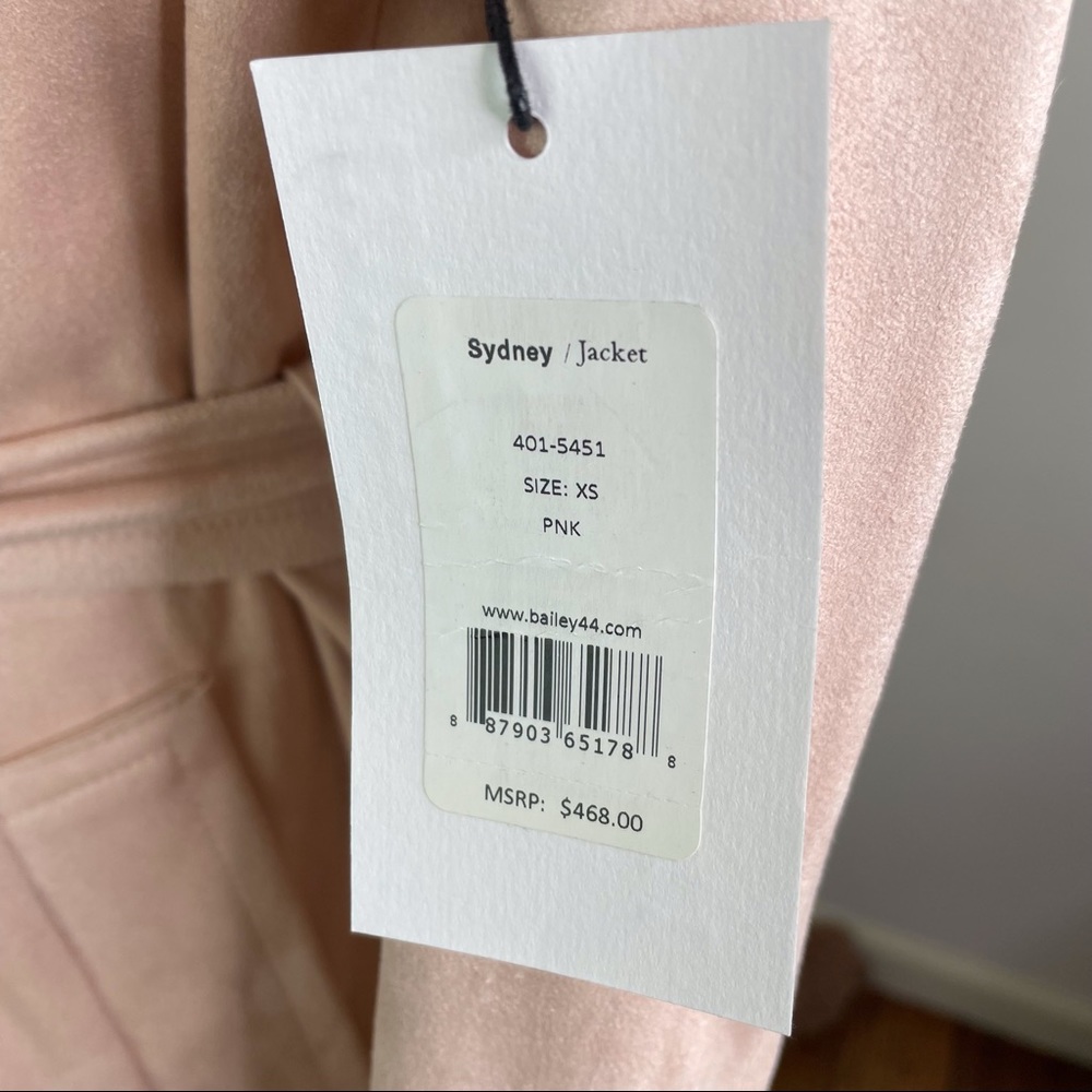 BAILEY 44 | Suede Sydney Vegan Pink Jacket - Picture 14 of 16